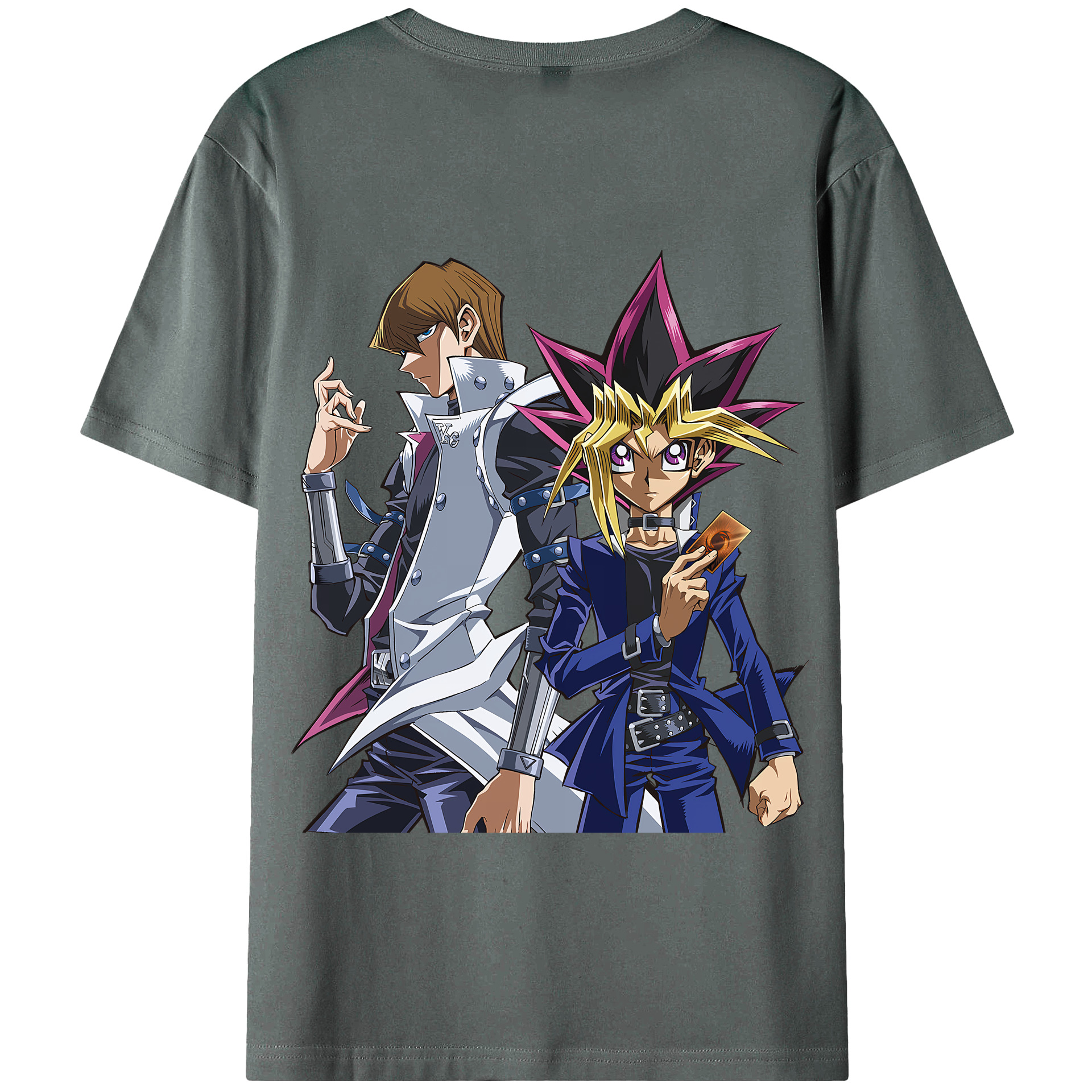 （画像用） 遊☆戯☆王 Yu-Gi-Oh! 綿100％半袖Tシャツ（背面プリント）